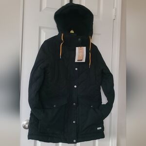 New Womens Hunter Field Jacket Blsck Coat Diamond Quilted Cotton Blend